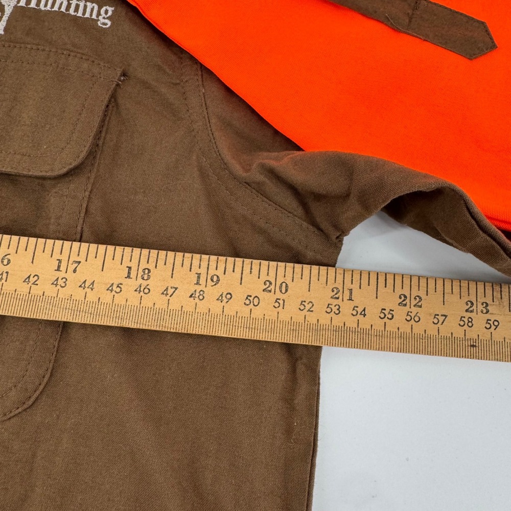 Bob Allen Hunting Shirt Womens L Brown Orange UglyDog Shooting HU127W New - Picture 10 of 12